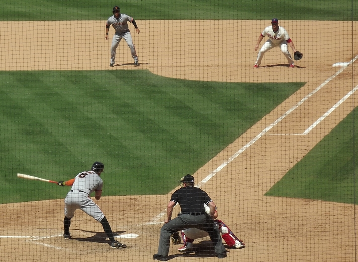 Pence at bat