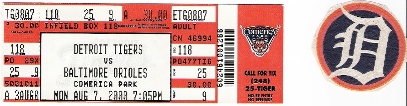Comerica Ticket