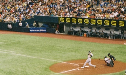 Jermie at bat