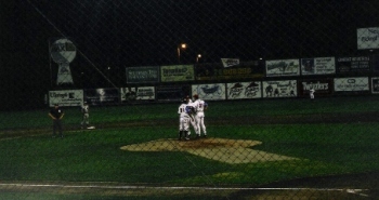 home team conference on pitcher's mound