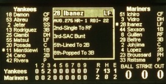 Final score Yanks 7 Mariners 2