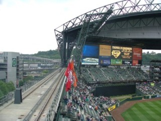 Train tracks in left field