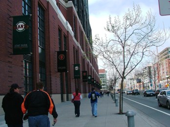 Outside the park