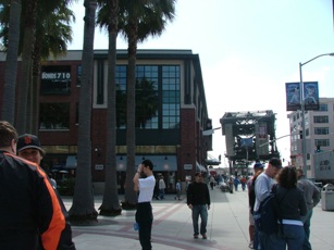 View of ballpark and 3rd st bridge