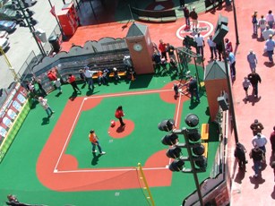 Overhead picture of kids play area