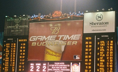 Scoreboard with Skyline